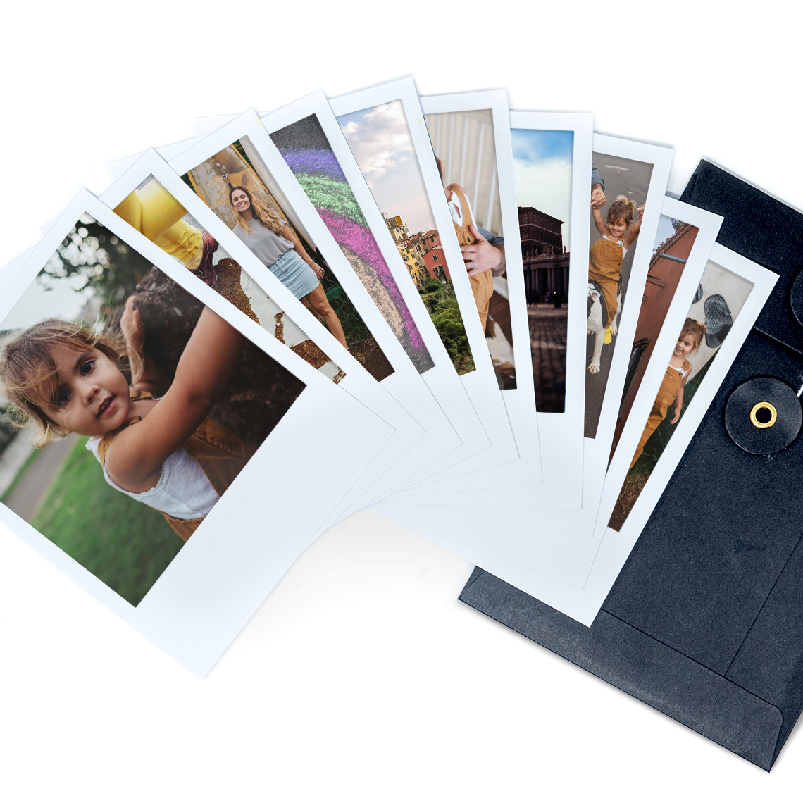 An image of Personalised Set Of Retro Photo Prints 4" x 5" - Gloss | 4" x 5" (10" x 13cm) | ...